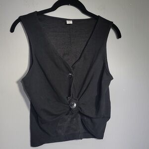 OLD Navy Sleeveless Buttondown Crop Top